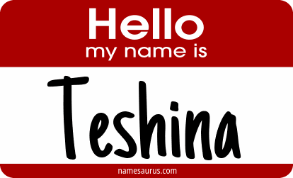 Hello my name is Teshina png download