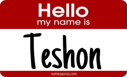 Hello my name is Teshon png download