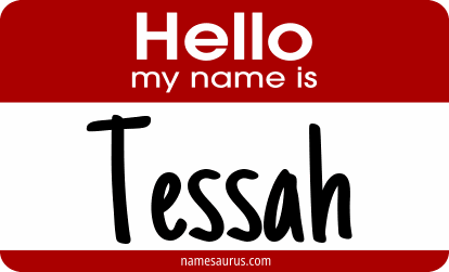 Hello my name is Tessah png download