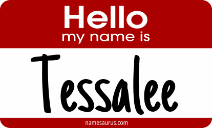 Hello my name is Tessalee png download