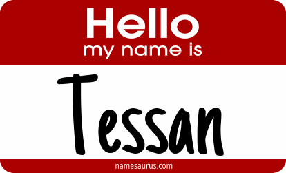 Hello my name is Tessan png download