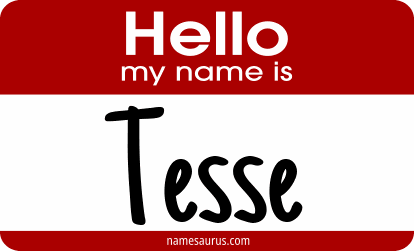 Hello my name is Tesse png download