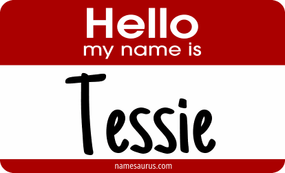 Hello my name is Tessie png download