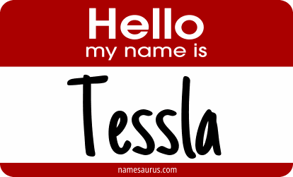 Hello my name is Tessla png download