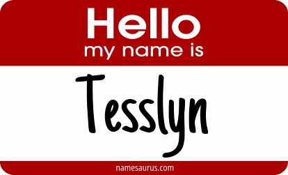 Hello my name is Tesslyn png download