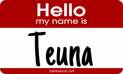 Hello my name is Teuna png download