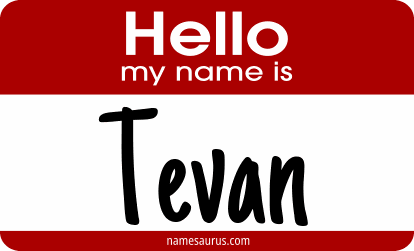 Hello my name is Tevan png download