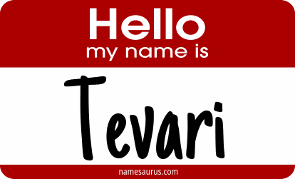 Hello my name is Tevari png download