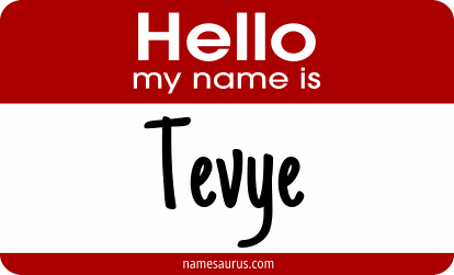 Hello my name is Tevye png download