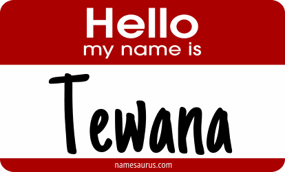 Hello my name is Tewana png download