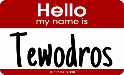 Hello my name is Tewodros png download