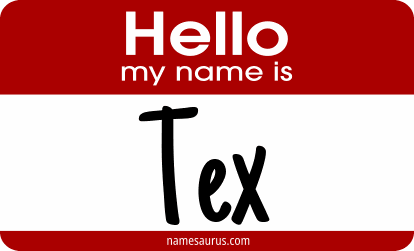 Hello my name is Tex png download