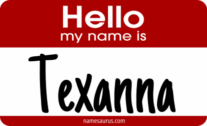 Hello my name is Texanna png download
