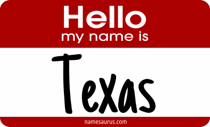 Hello my name is Texas png download
