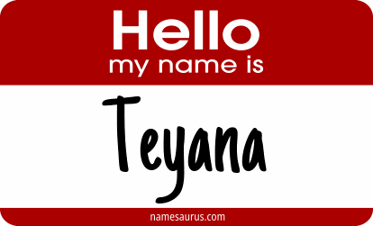 Hello my name is Teyana png download