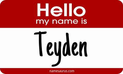 Hello my name is Teyden png download