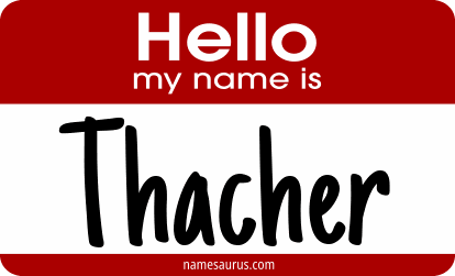 Hello my name is Thacher png download