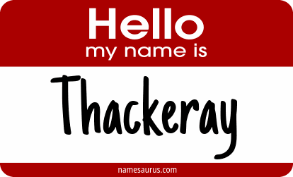 Hello my name is Thackeray png download