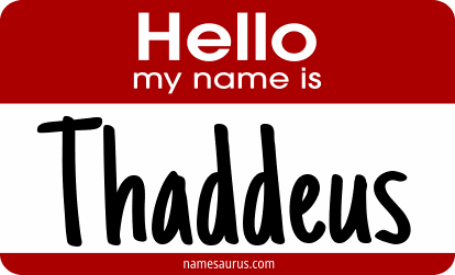 Hello my name is Thaddeus png download