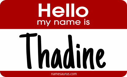 Hello my name is Thadine png download