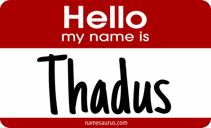 Hello my name is Thadus png download