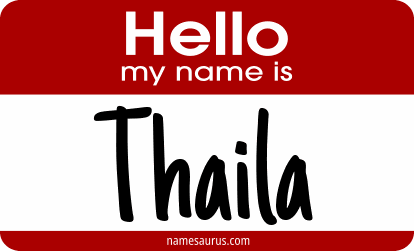 Hello my name is Thaila png download