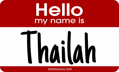 Hello my name is Thailah png download