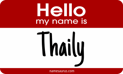 Hello my name is Thaily png download
