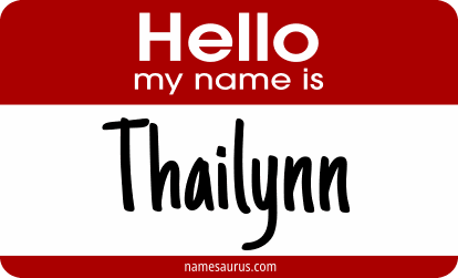 Hello my name is Thailynn png download