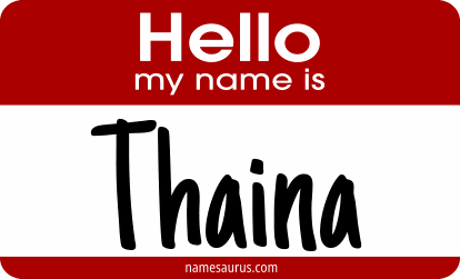 Hello my name is Thaina png download