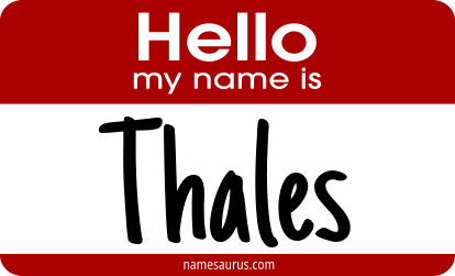 Hello my name is Thales png download