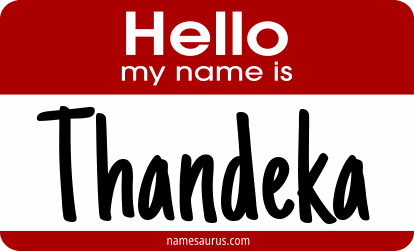 Hello my name is Thandeka png download
