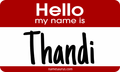 Hello my name is Thandi png download