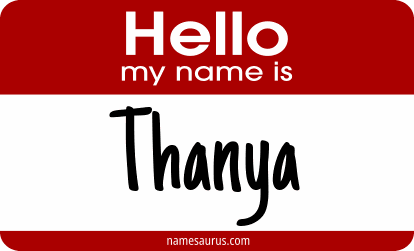 Hello my name is Thanya png download