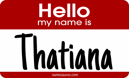 Hello my name is Thatiana png download