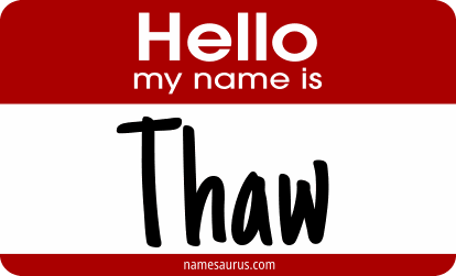 Hello my name is Thaw png download