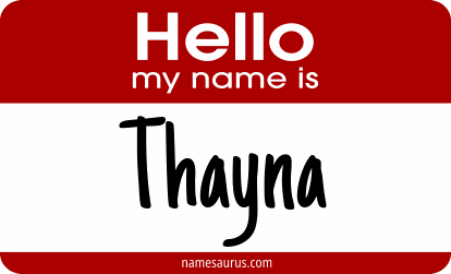 Hello my name is Thayna png download
