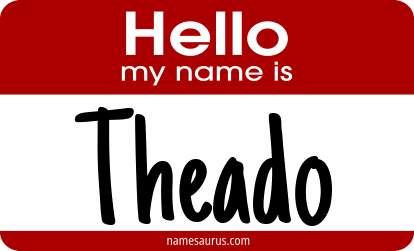 Hello my name is Theado png download