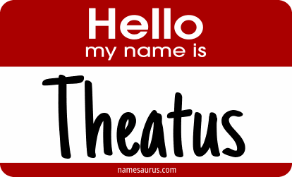 Hello my name is Theatus png download