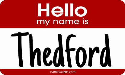 Hello my name is Thedford png download