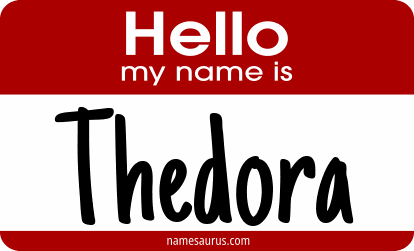 Hello my name is Thedora png download