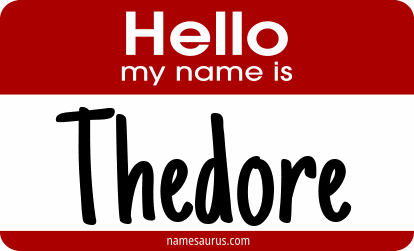 Hello my name is Thedore png download