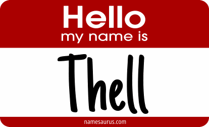 Hello my name is Thell png download