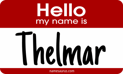 Hello my name is Thelmar png download