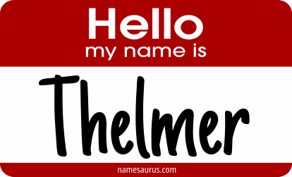 Hello my name is Thelmer png download