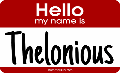 Hello my name is Thelonious png download
