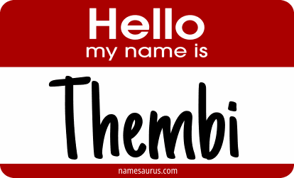 Hello my name is Thembi png download
