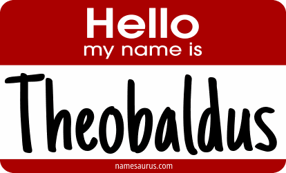 Hello my name is Theobaldus png download