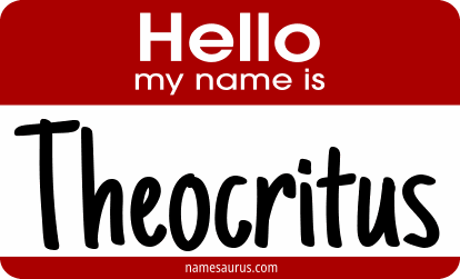 Hello my name is Theocritus png download