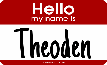 Hello my name is Theoden png download